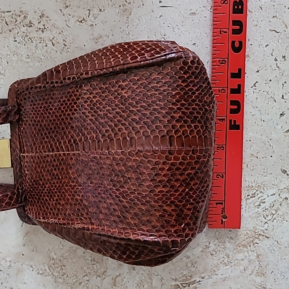 Vintage lizard skin small purse. 1940's ? - Picture 10 of 16